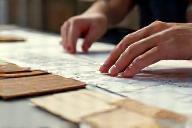 Selecting wood and sketching design plans