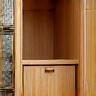Interior wood paneling and cabinetry